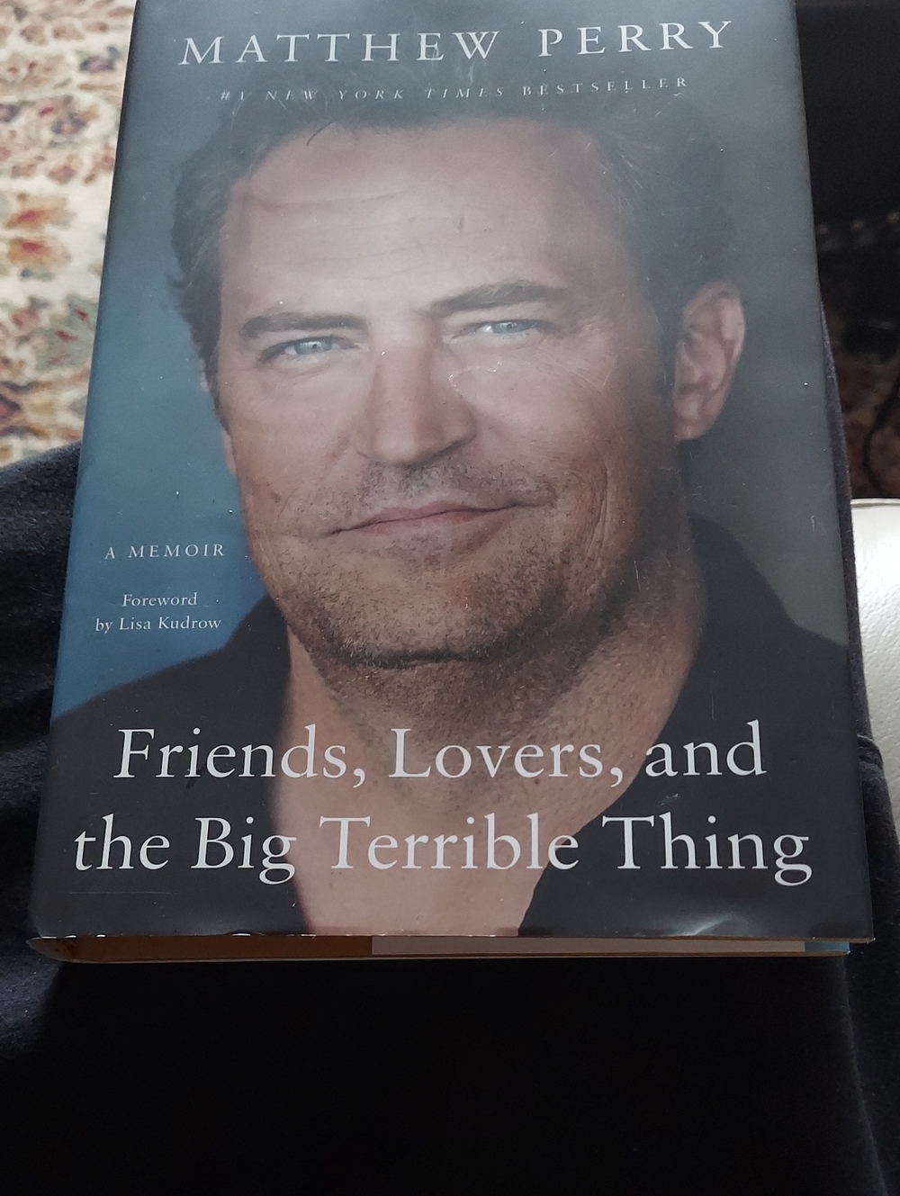 Friends, Lovers, and the Big Terrible Thing by Matthew Perry - Blue Hardcover